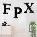 Factory Manufacture Metal Monogram Letter Wall Mounted Wine Cork Display Rack